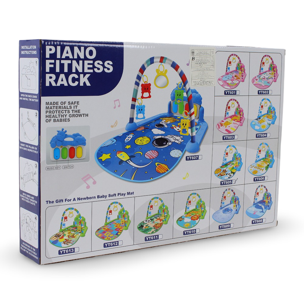 Piano Fitness Rack Baby Play Mat – Baby Blue