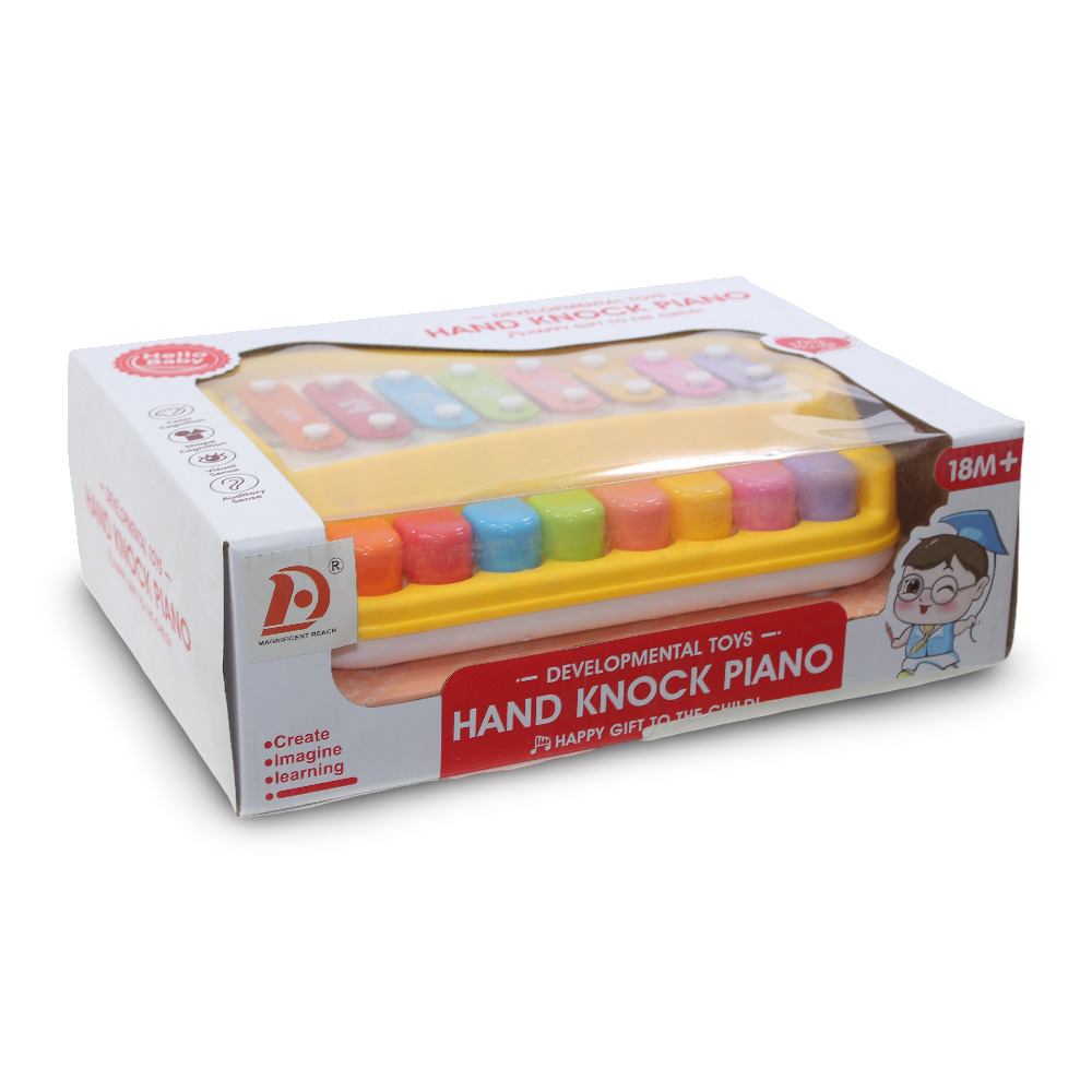 Piano and Xylophone 2 in 1 Developmental and Educational Musical Toy – Yellow
