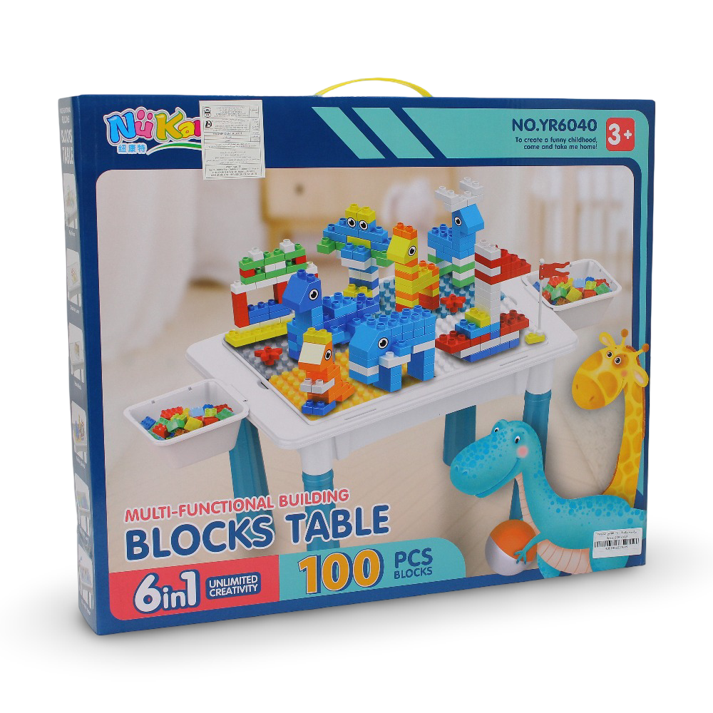 Multifunctional Building Blocks Table 6-in-1 - 100 Pcs