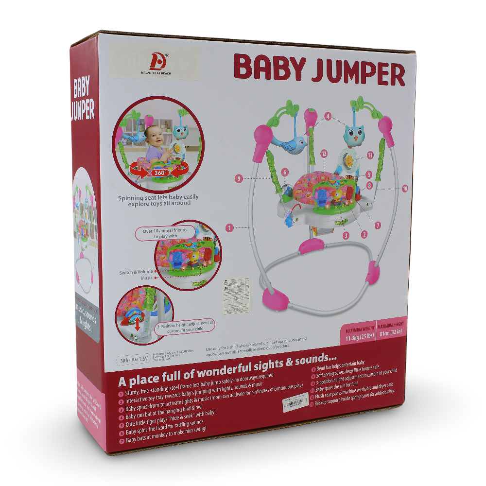 Baby Jumper (Music & Light) – Pink