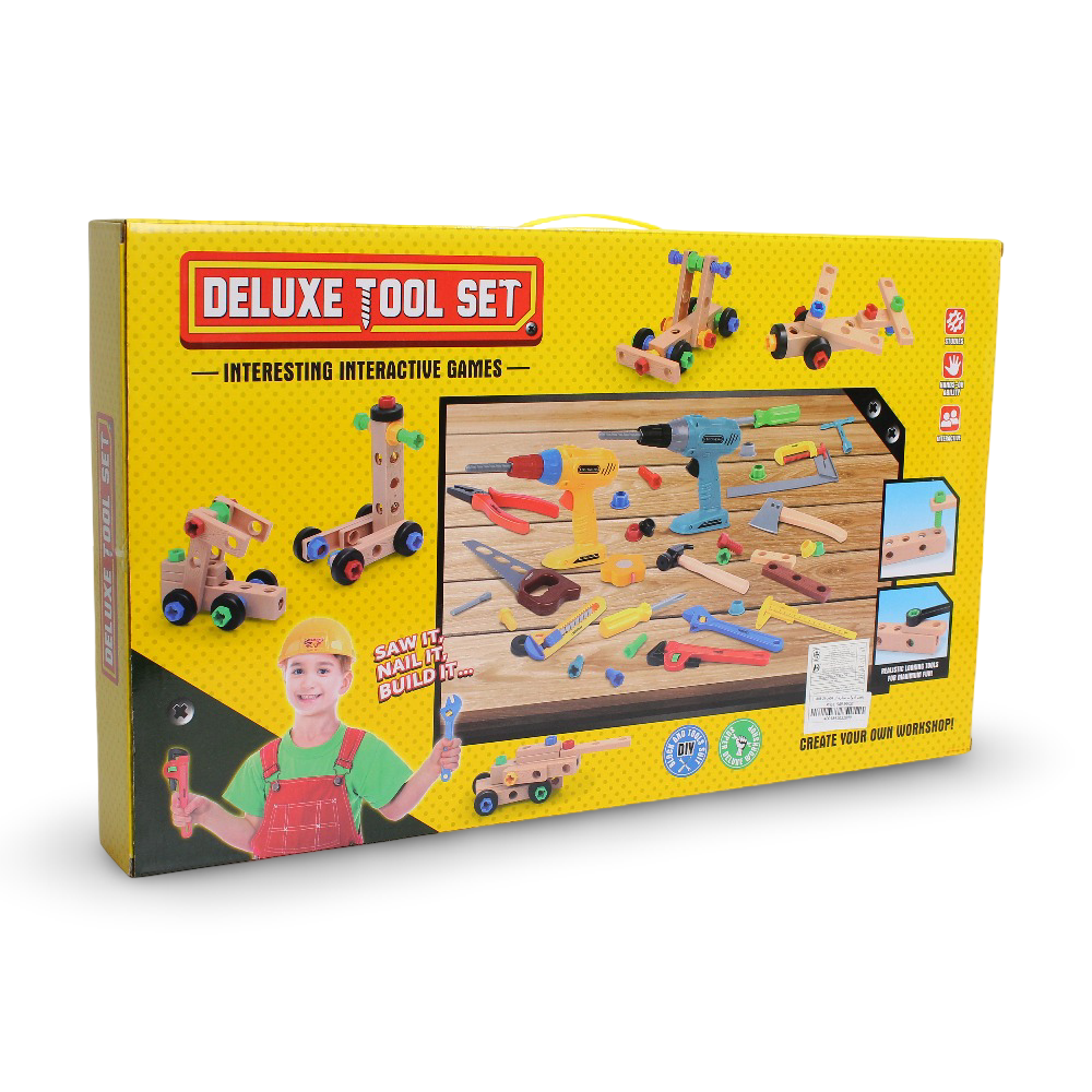 Children's Deluxe Pretend Play Tools Set - 54 Pcs