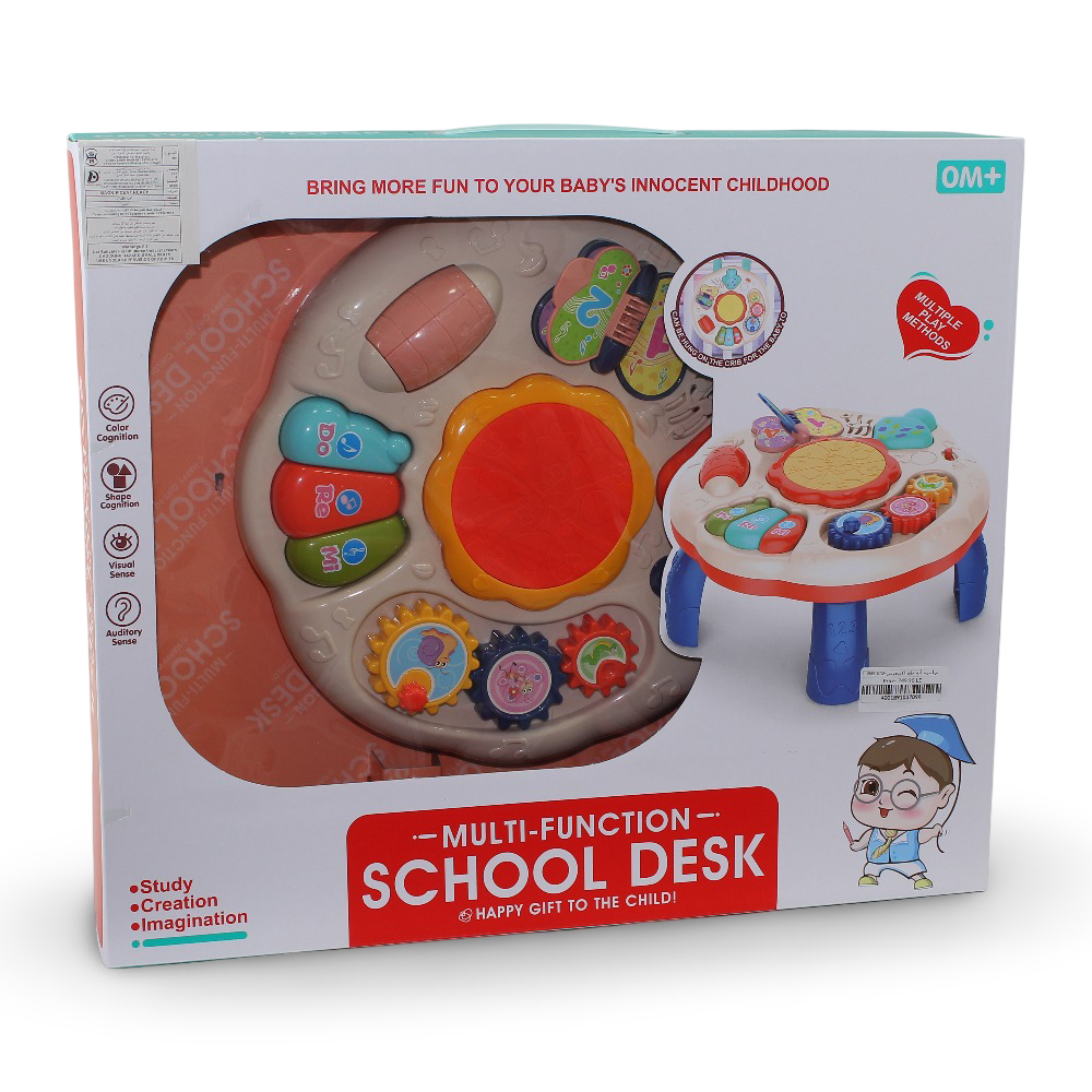 Baby Activity Music Study Desk Play Table with (Lights & Sounds)