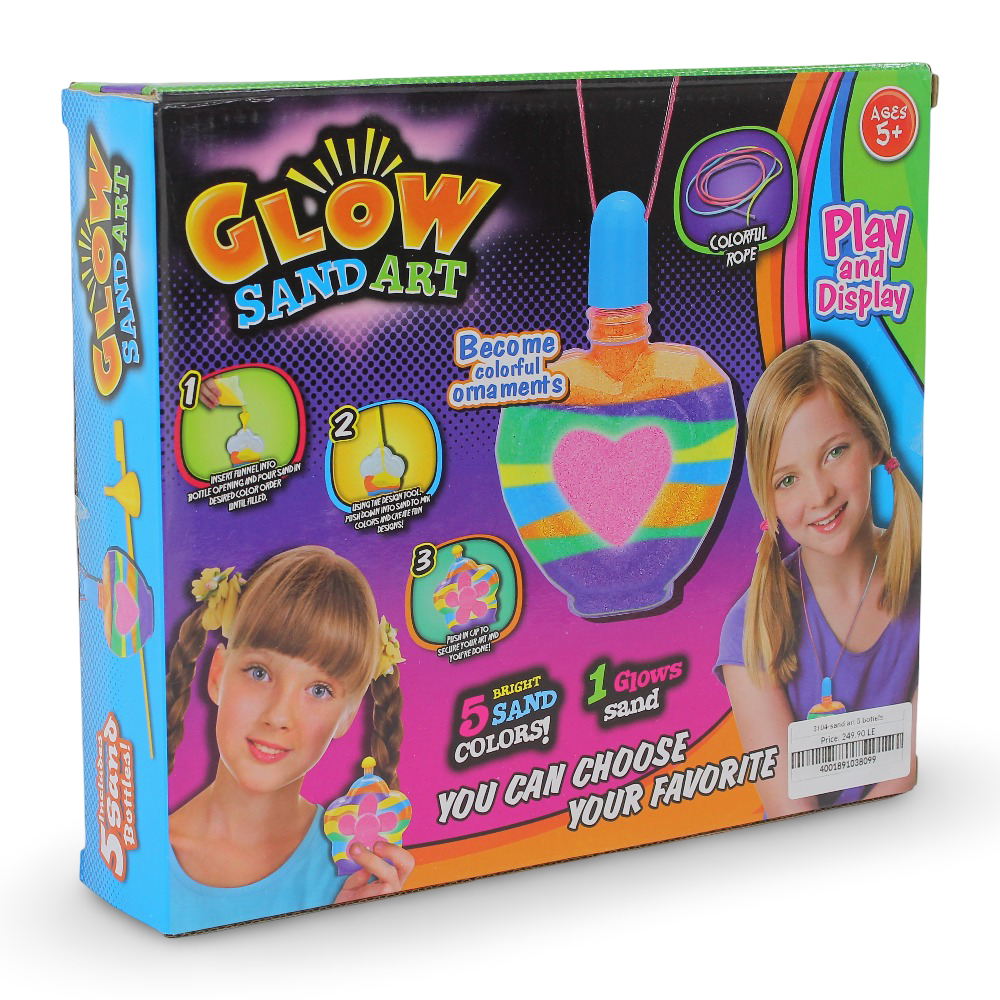 Glow Sand Art Kit - 5 Bottels