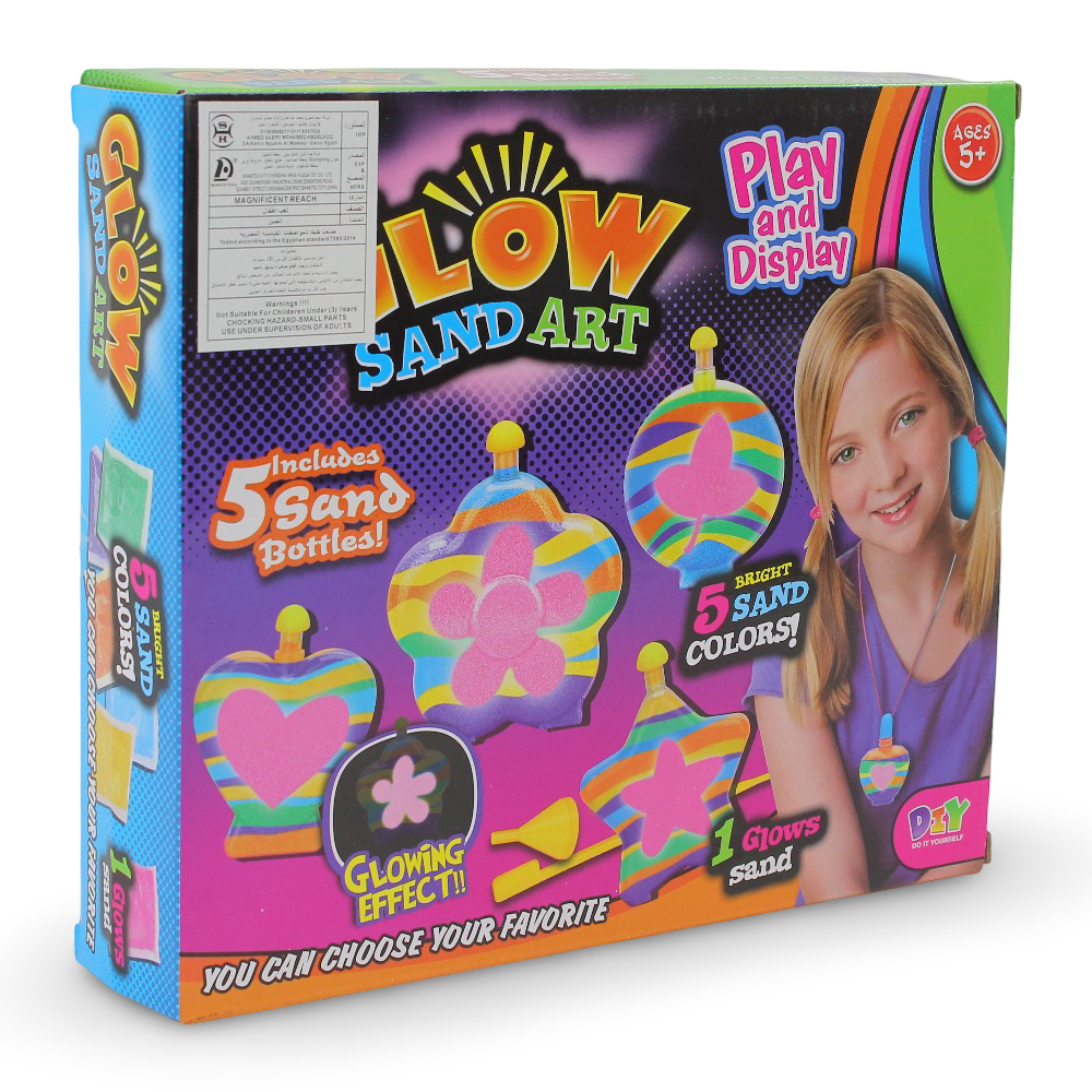 Glow Sand Art Kit - 5 Bottels