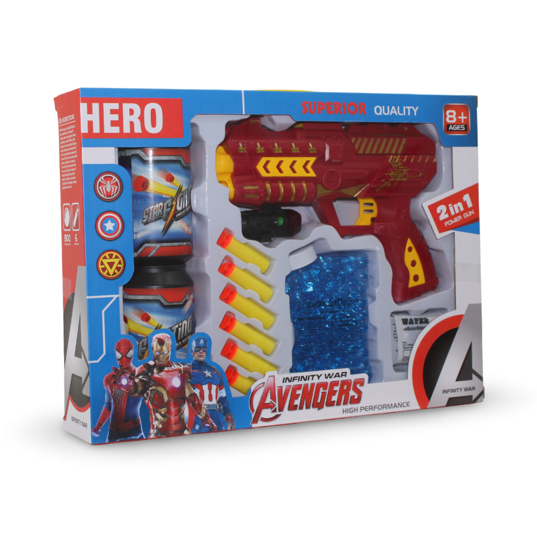 Avengers Infinity War 2-in-1 Power Gun Toy Set - Toys - OKO
