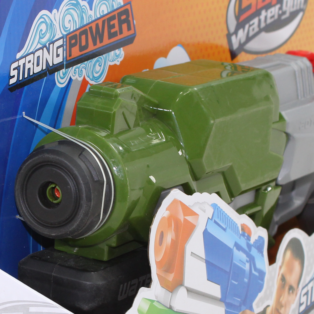 Super Water Gun Strong Power Toy – Gray & Olive