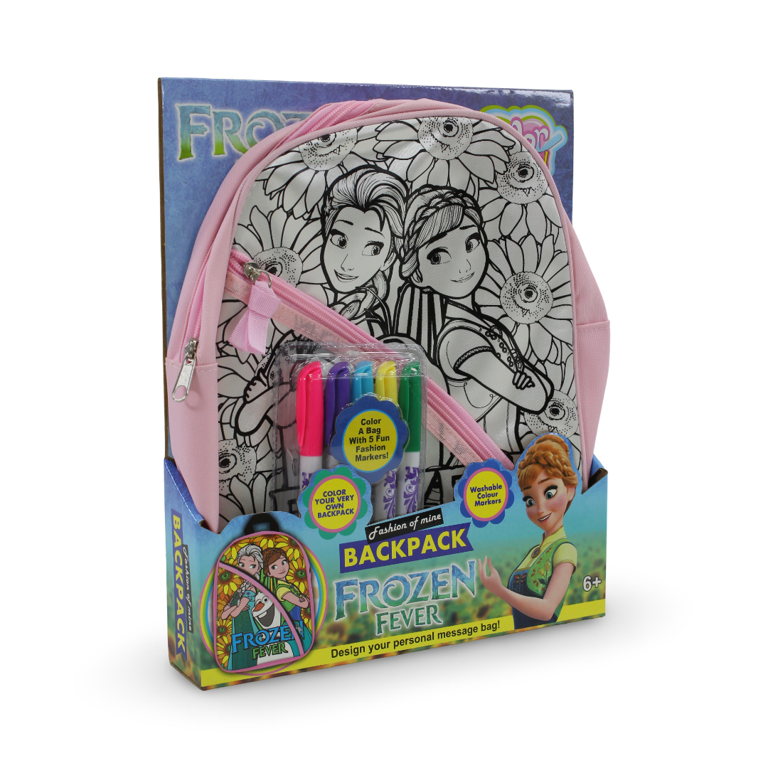 Frozen Fever Coloring Backpack Set - Toys - OKO