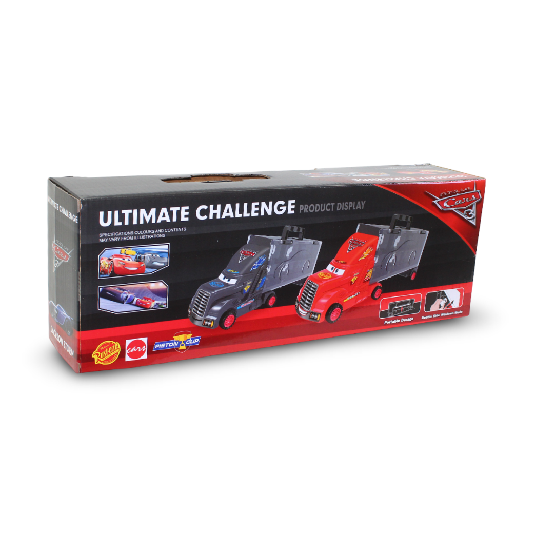 Pixar Cars "Ultimate Challenge" Mack Trailer Set