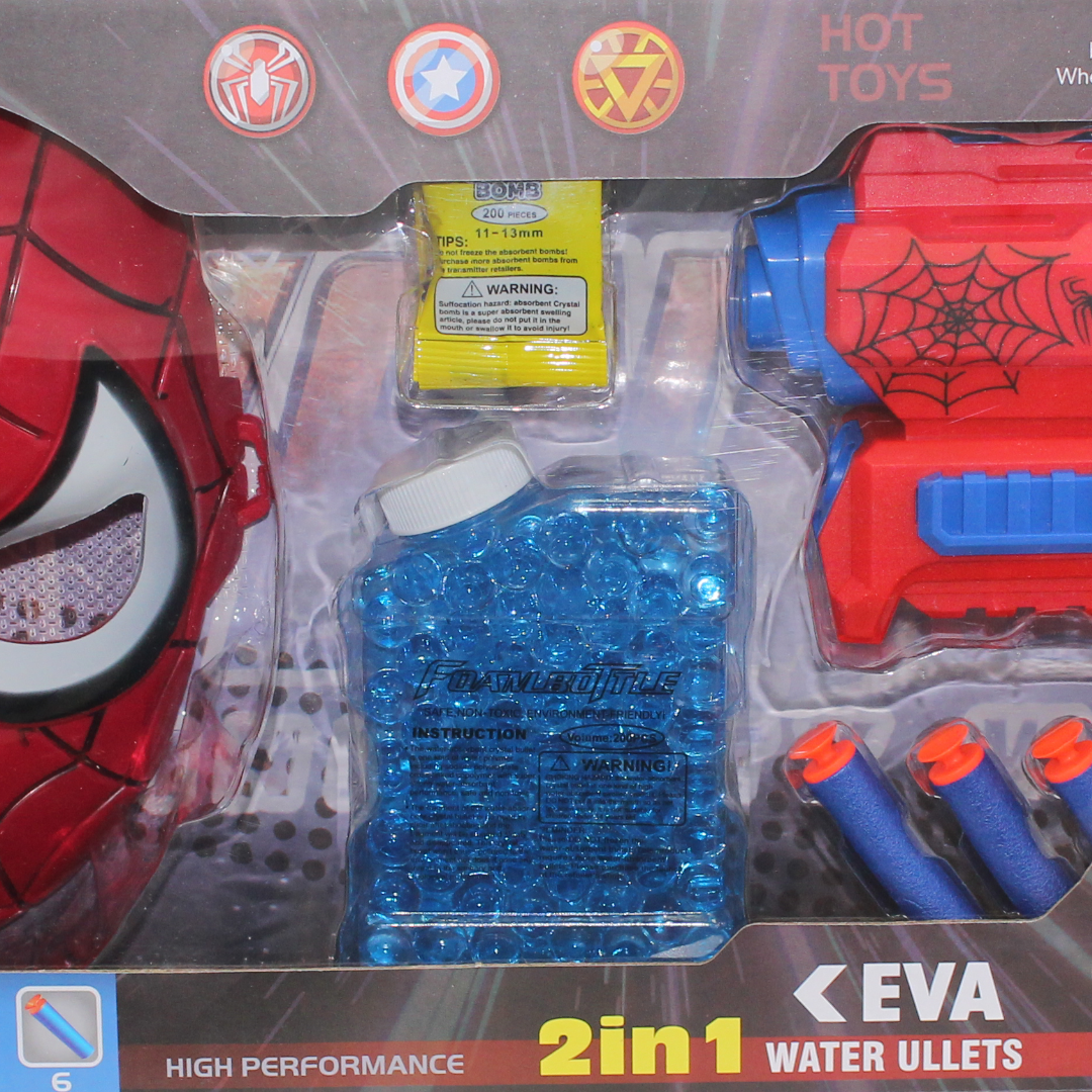 Spider-Man 2-in-1 Power Gun Playset (Gun & Mask)