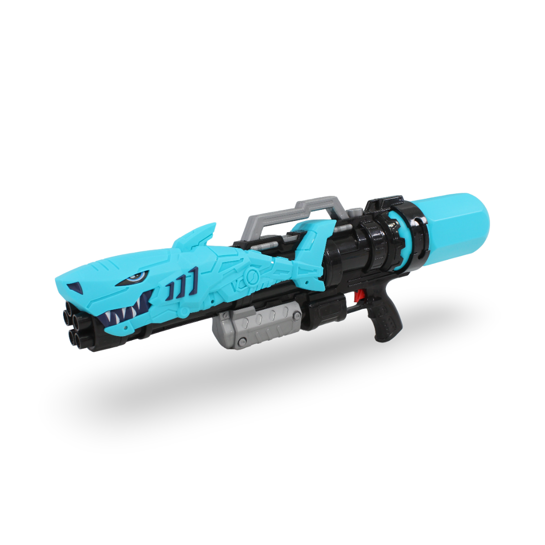 Shark Pump-Action Water Blaster Toy – Turquoise - Toys - OKO