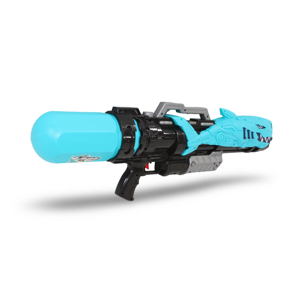 Shark Pump-Action Water Blaster Toy – Turquoise