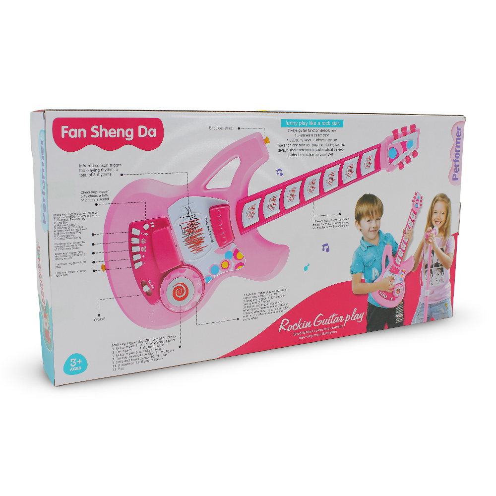 Rockin' Guitar Musical Toy with Mic – Green