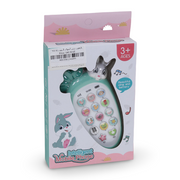 Baby Musical Toy Phone with Bunny & Carrot Design - Green
