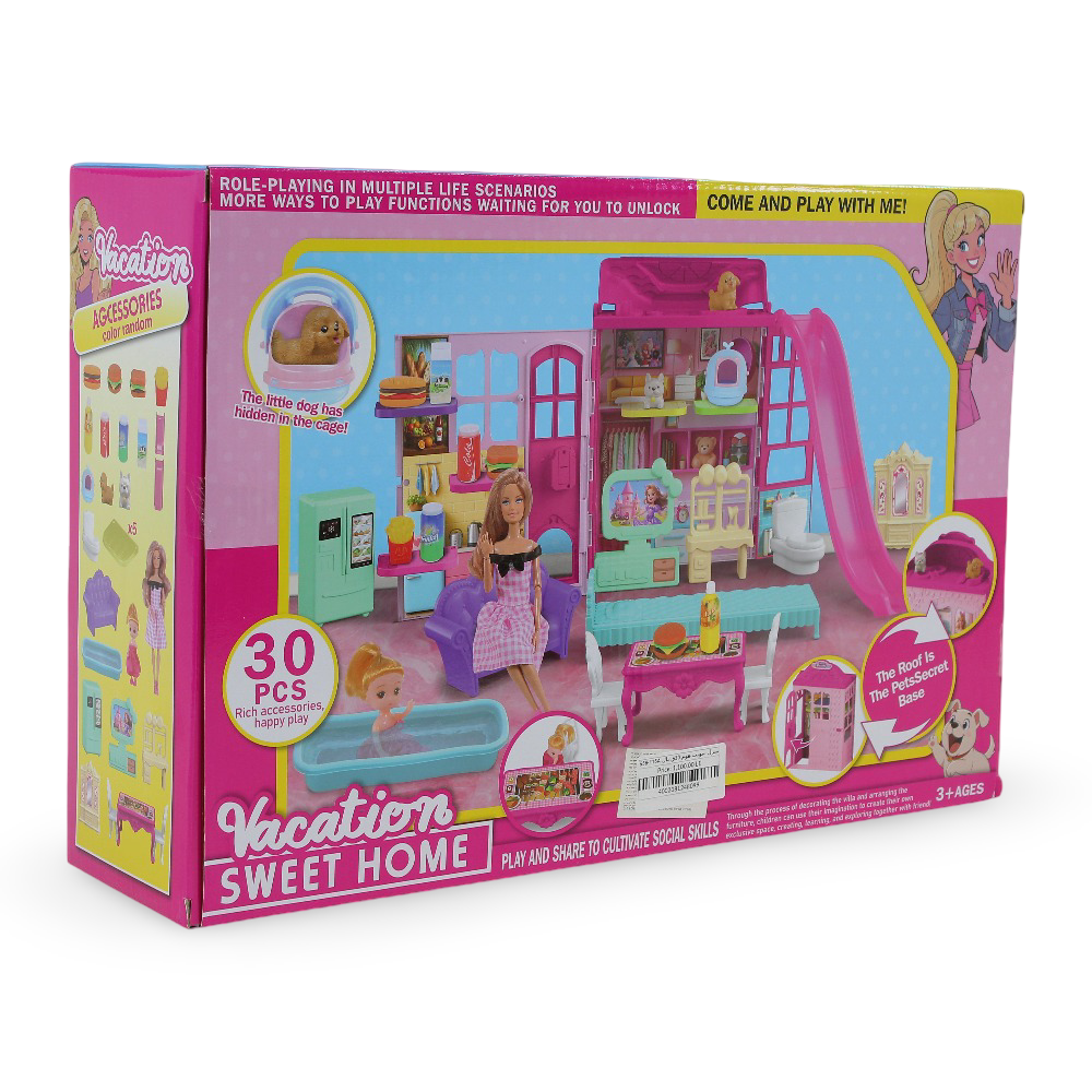 Vacation Sweet Home with Doll – 30 Pcs