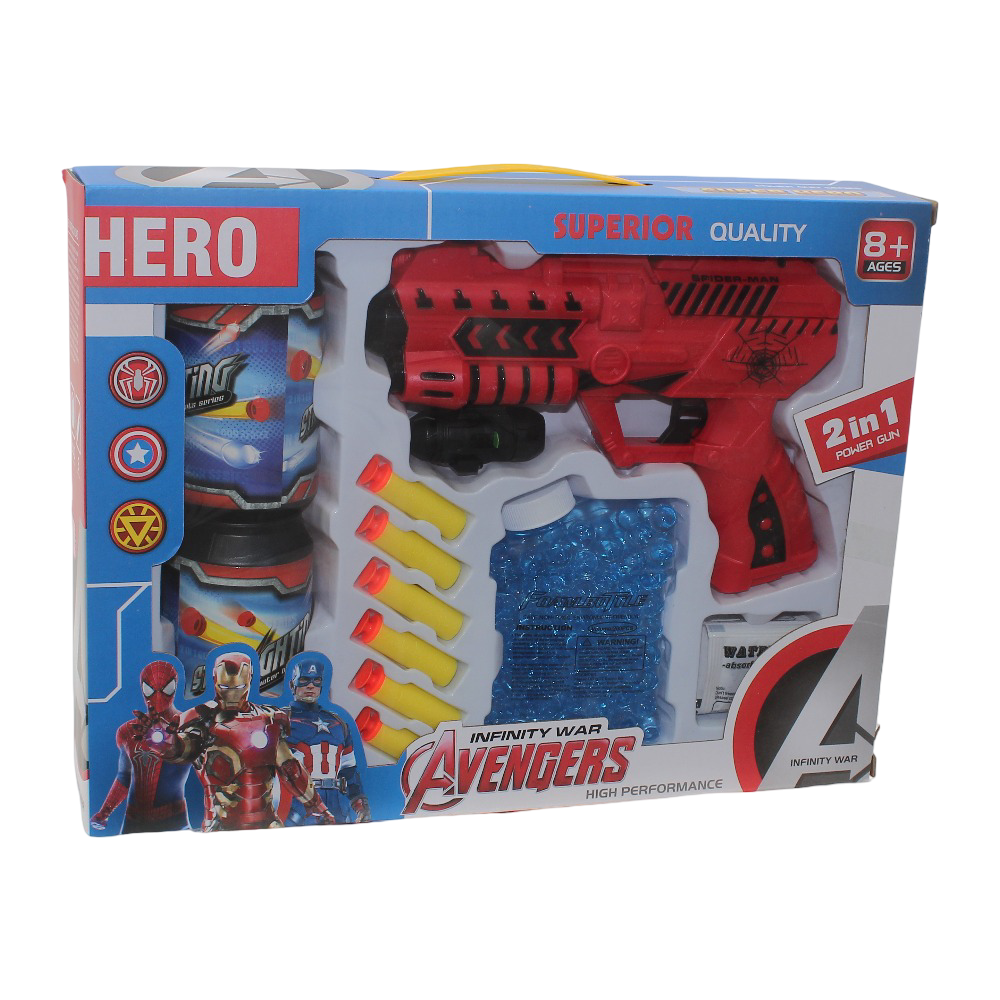 Superhero Foam & Gel Blaster Gun Set - Toys - OKO