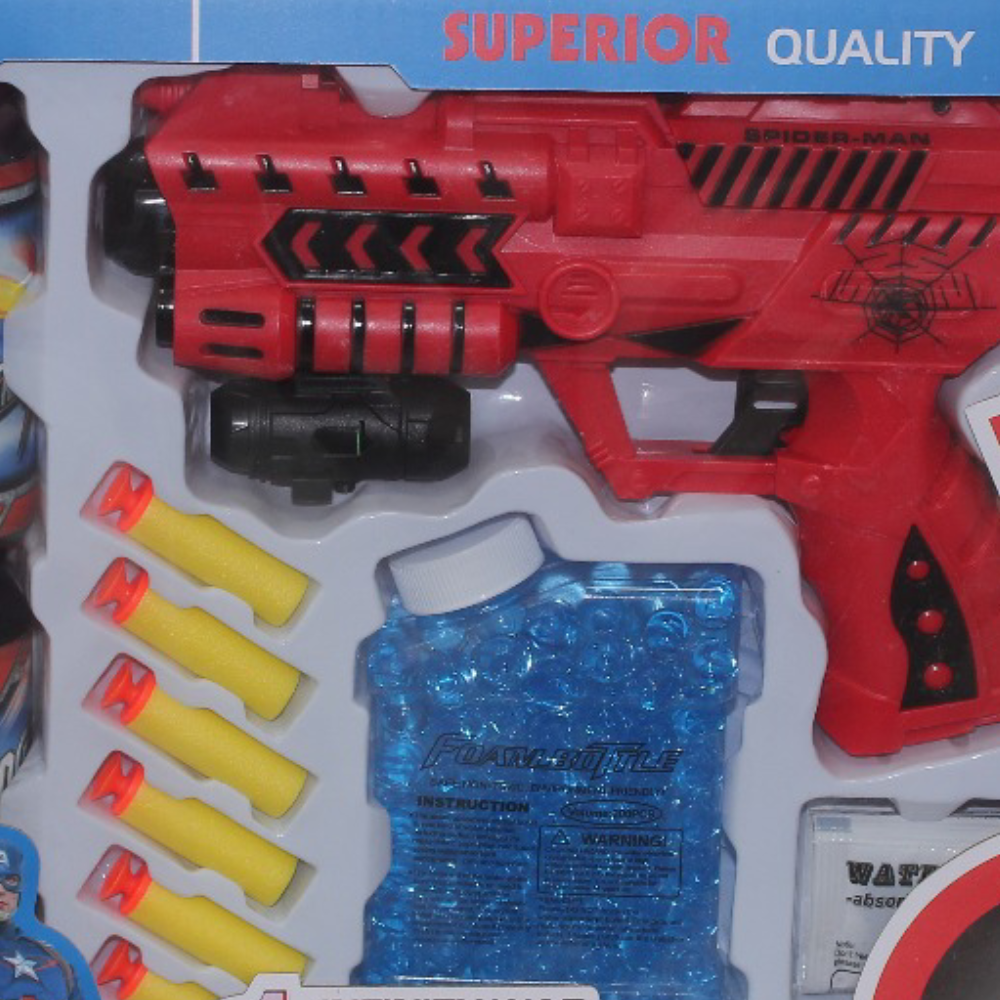 Superhero Foam & Gel Blaster Gun Set