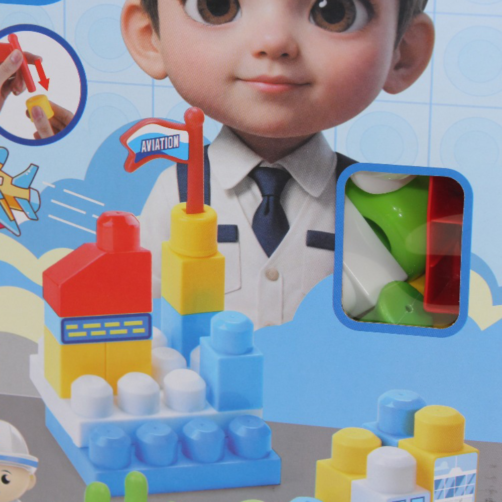 Aviation Series Building Block Set – 48 Pcs