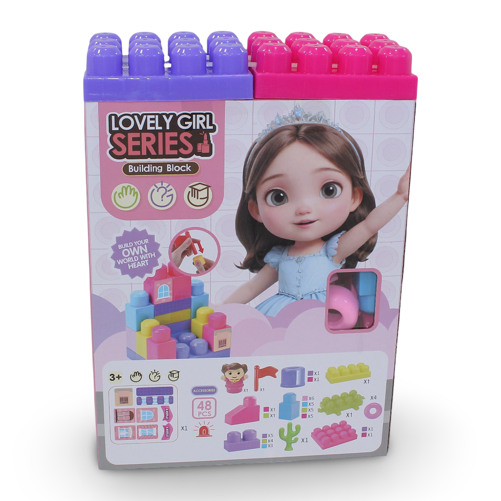 Princess Building Blocks Playset – 48 Pieces