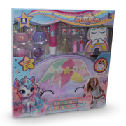 Cosmetic Set with Unicorn Fluffy Shoulder Bag