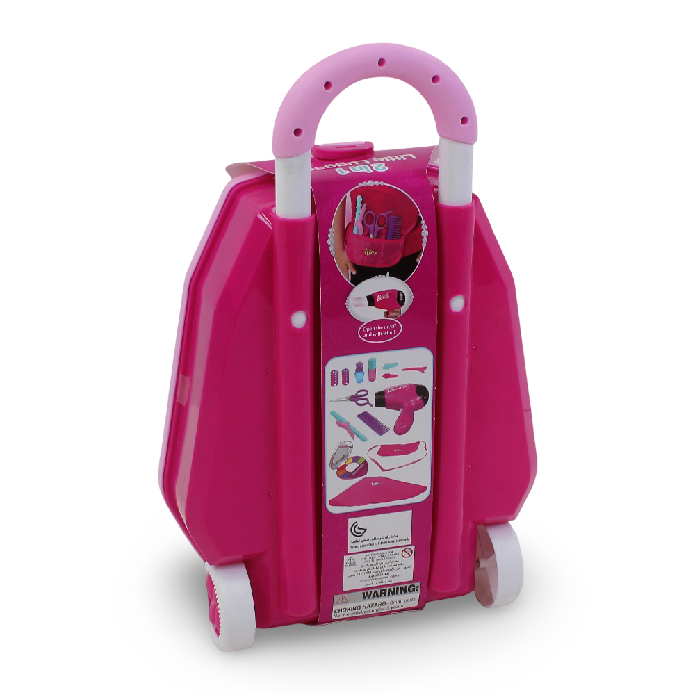 Beauty Playset Trolley with Make-up Accessories - Pink