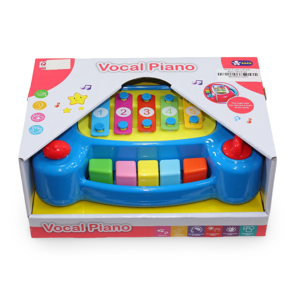 Vocal Piano & Classic Xylophone Toy – Blue
