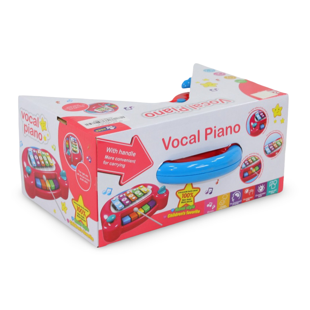 Vocal Piano & Classic Xylophone Toy – Red