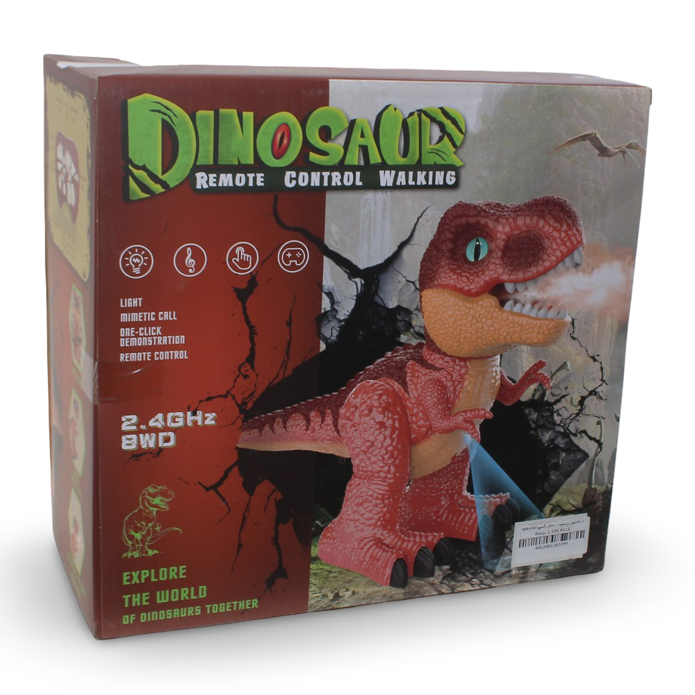 Remote Control Walking Dinosaur with Smoke and Sound Effects