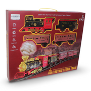 Electric Steam Train Playset with Lights, Sounds & Smoke Effects