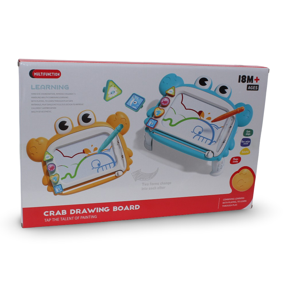 Kids Magnetic Drawing Board - Crab Design