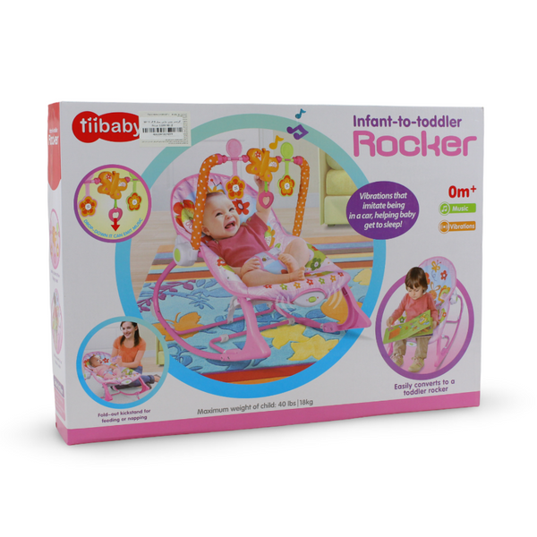 Tiibaby Infant-to-Toddler Rocker Box – Pink