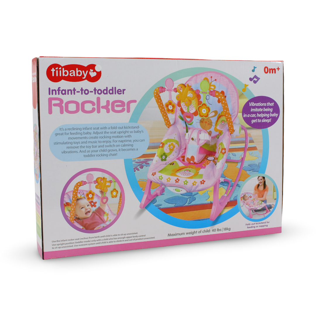 Tiibaby Infant-to-Toddler Rocker Box – Pink