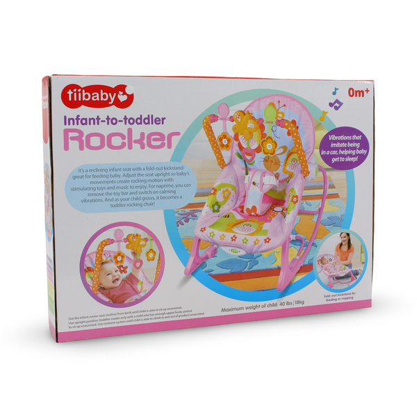 Tiibaby Infant-to-Toddler Rocker Box – Pink