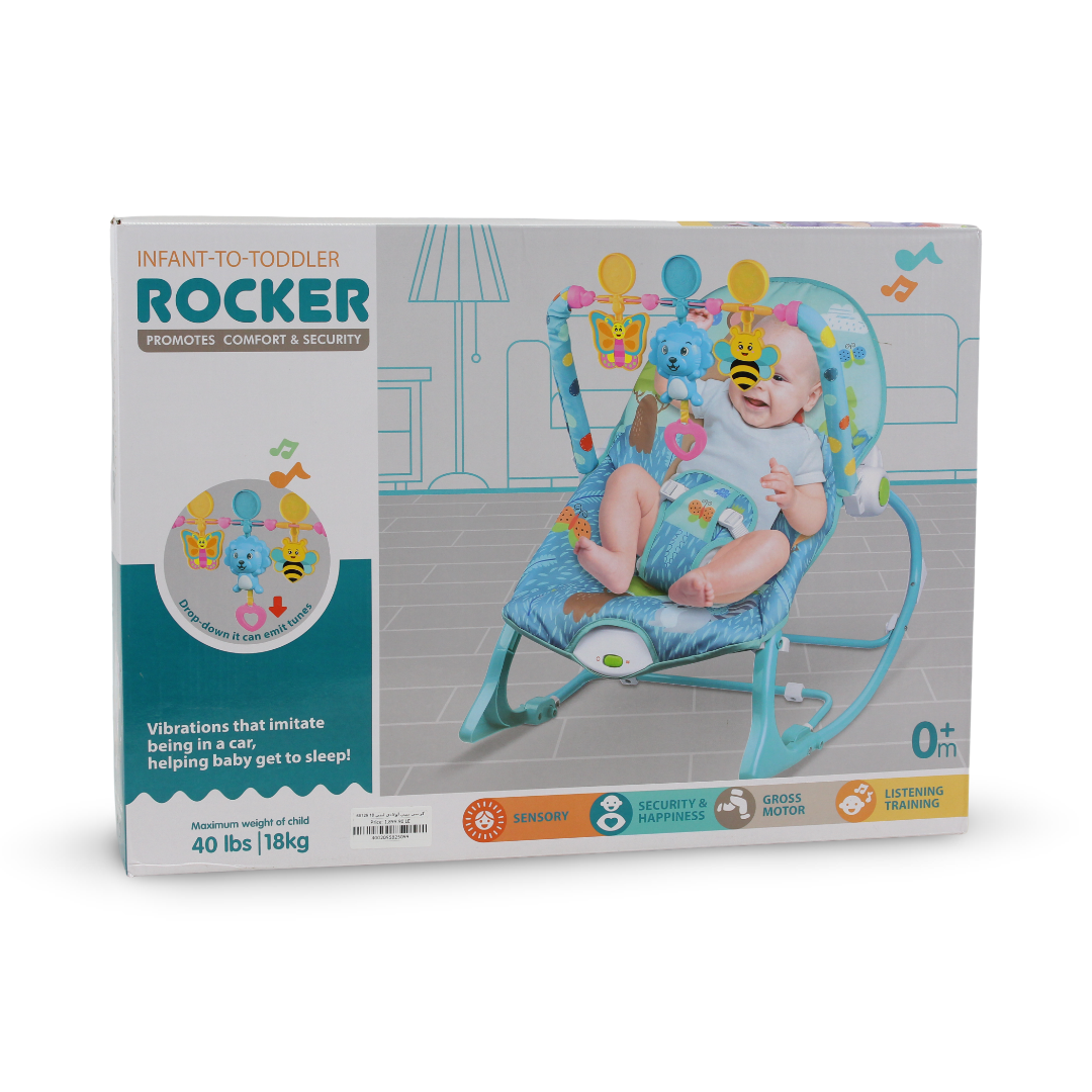 Tiibaby Infant-to-Toddler Rocker – Baby Blue
