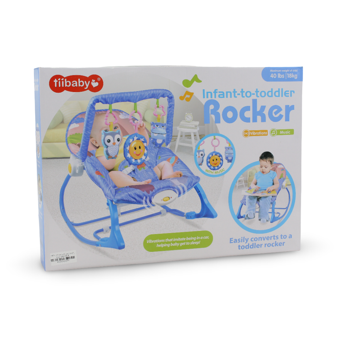 Tiibaby Infant-to-Toddler Rocker – Blue