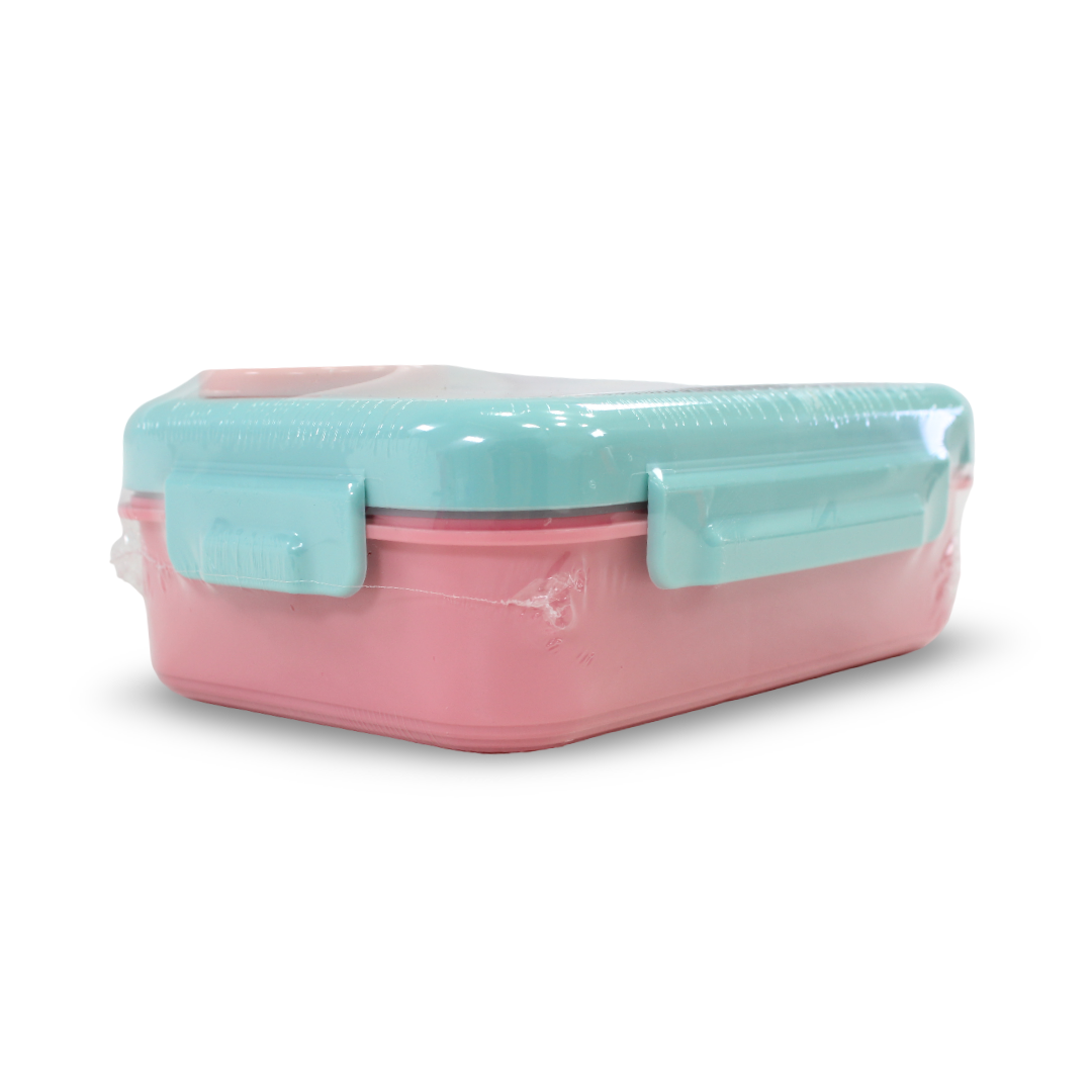 Probott Unicorn Lunch Box with (Fork ,Spoon and Sauce Container) – Mint & Pink