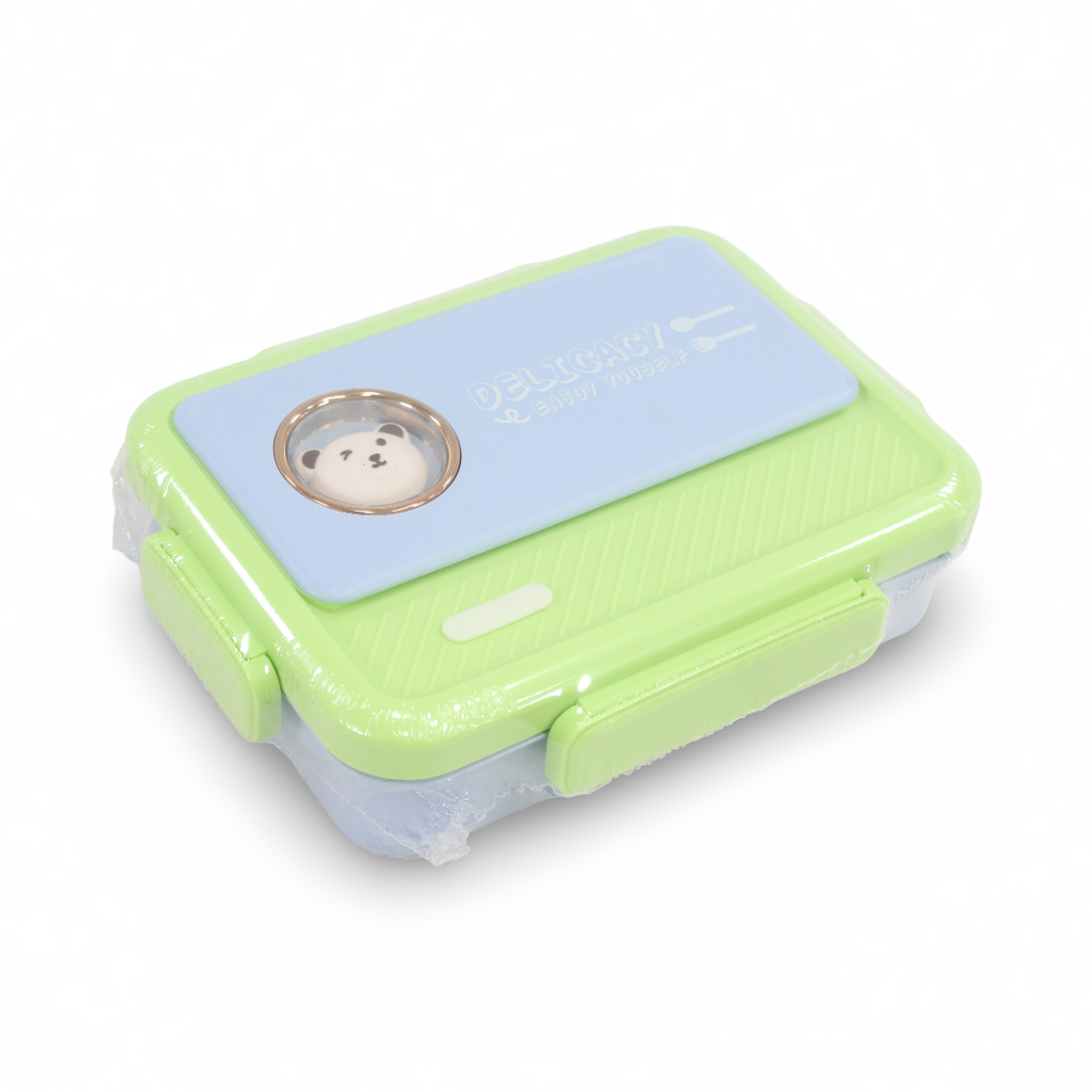 Delicacy Bento Stainless Steel Lunch Box – Green & Baby Blue