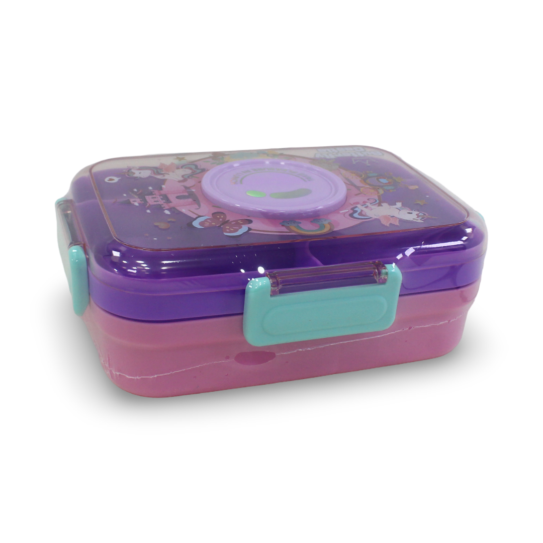 Butterfly Castle Bento Lunch Box 750ml – Purple & Pink