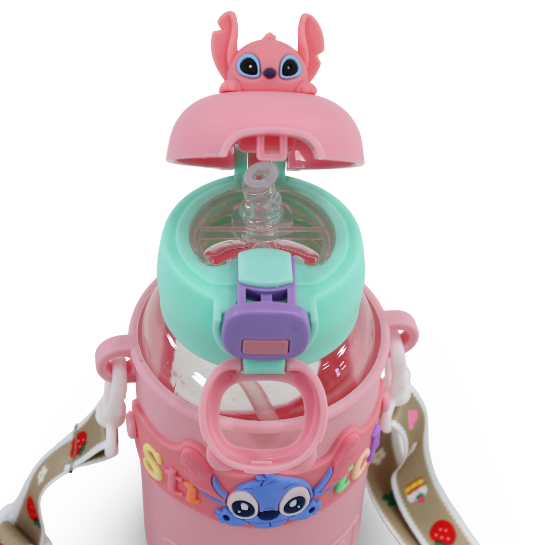 Stitch Water Bottle – Pink