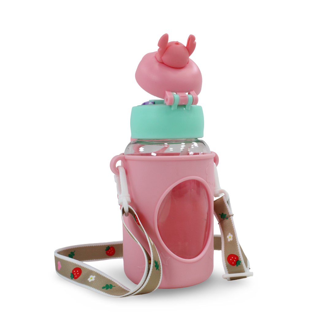 Stitch Water Bottle – Pink