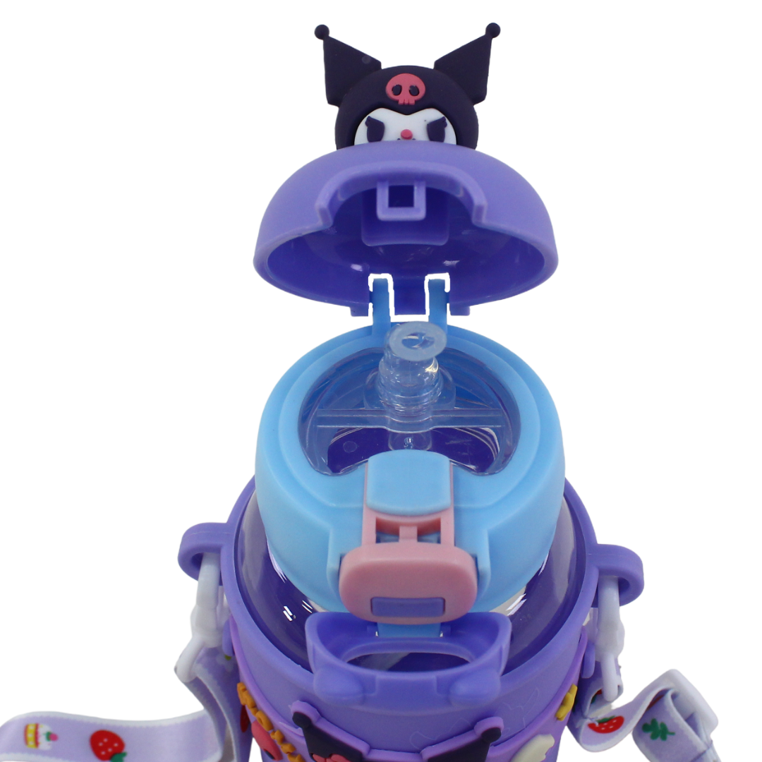 Kuromi Children's Water Bottle – Purple