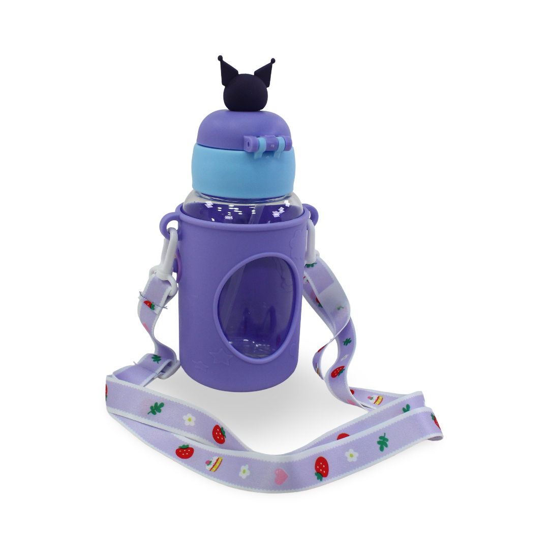 Kuromi Children's Water Bottle – Purple