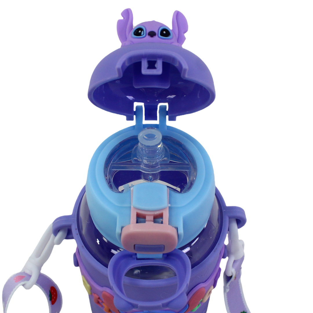 Stitch Children's Water Bottle – Purple