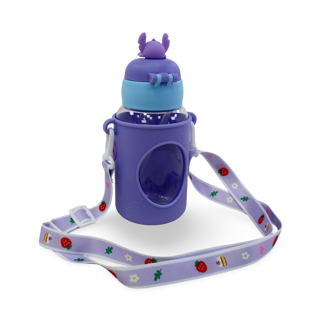 Stitch Children's Water Bottle – Purple