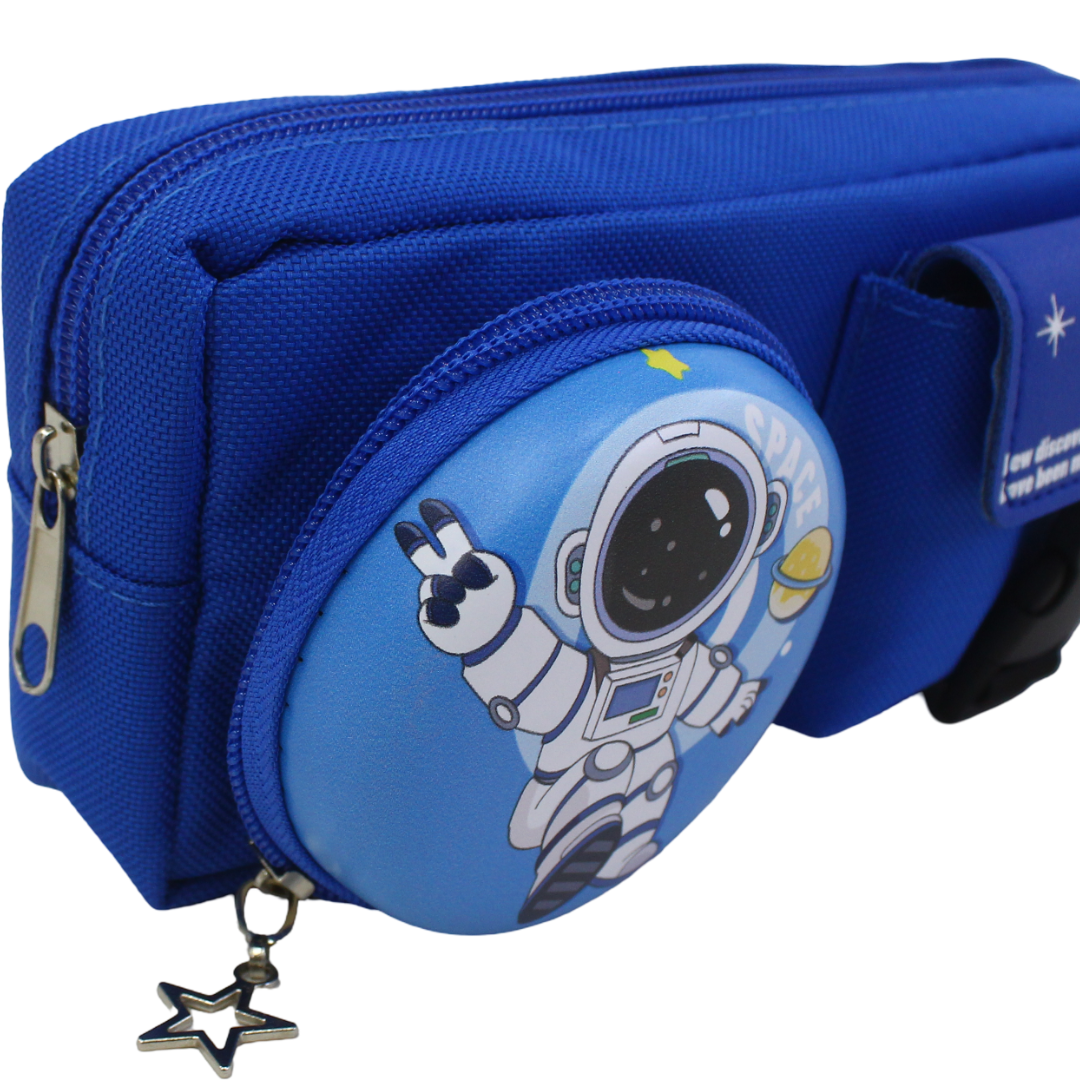 Space 3D Astronaut Pencil Case – Blue