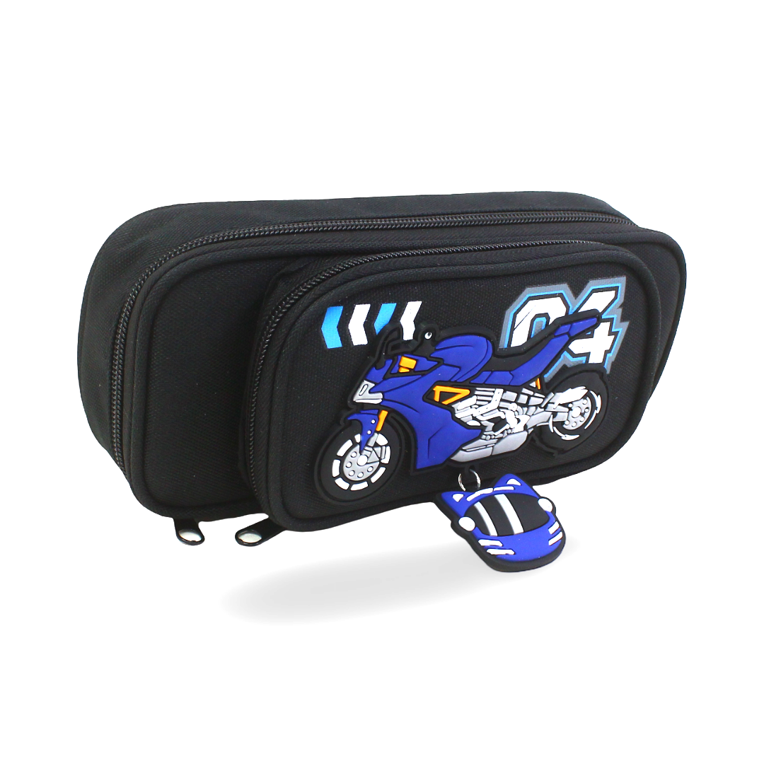 3D Bike Pencil Case – Black