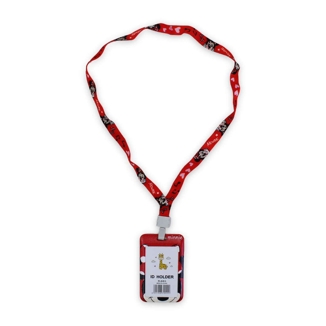 Minnie Mouse ID Badge Holder – Red