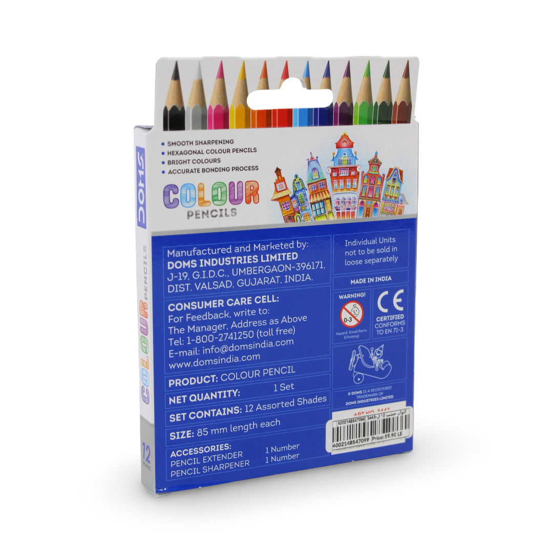 Doms Colour Pencils – 12 Shades