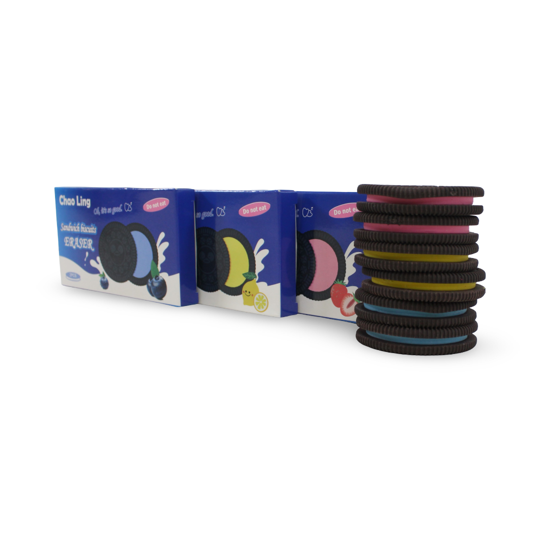 Chao Ling Chocolate Sandwich Biscuits Eraser (2 Pcs)