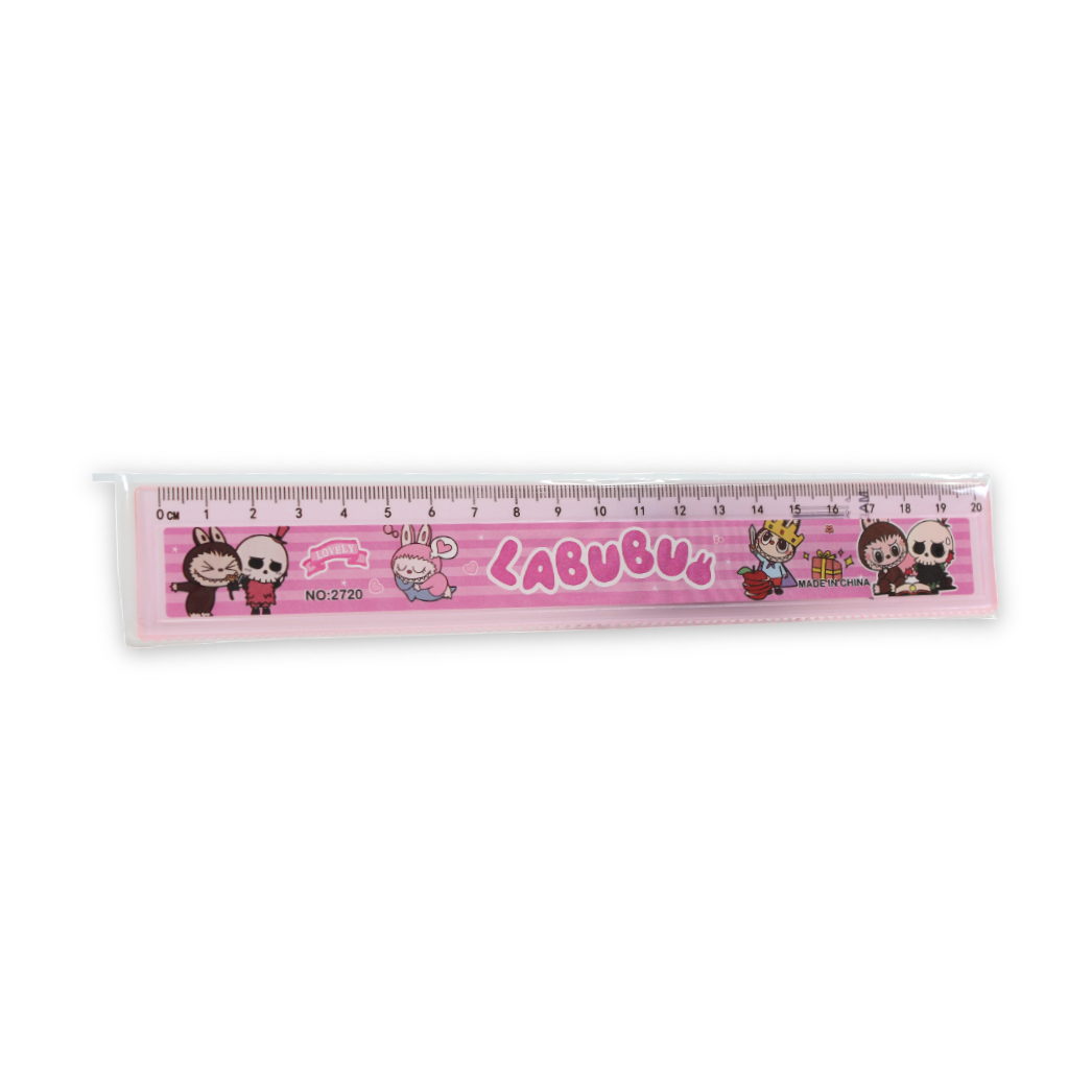 Labubu Ruler 20cm – Pink - School - Andlosya Group