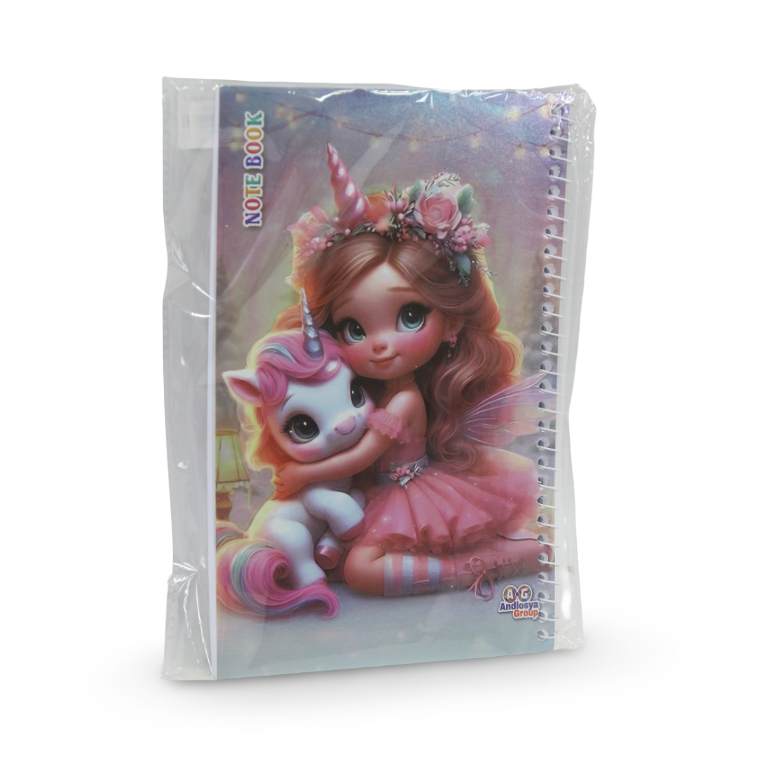 Girl with Unicorn Notebook – 100 Pages